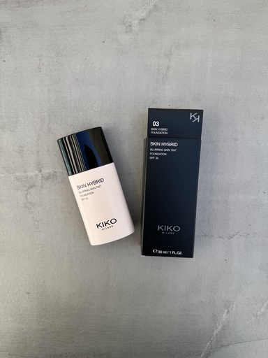 Kiko Milano Skin Hybrid Blurring Skin Tint Foundation SPF30 03