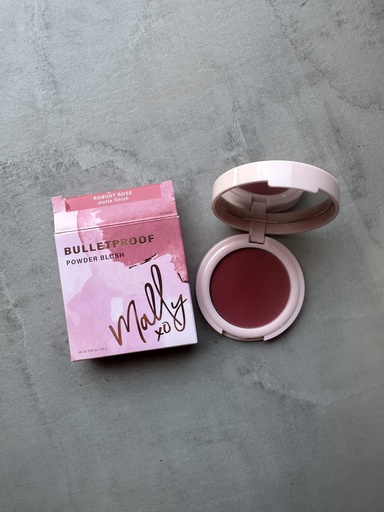 Mally Bulletproof Powder Blush Matte Finish Robust Rose