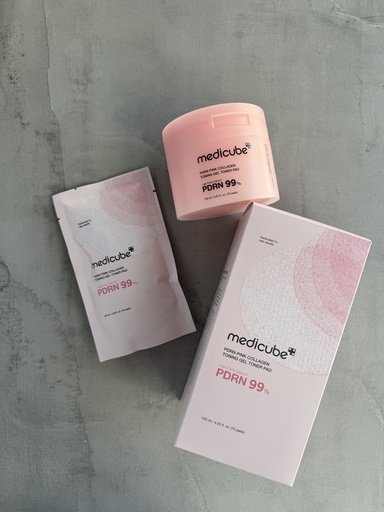 Medicube PDRN Pink Collagen Toning Gel Toner Pad 120ml